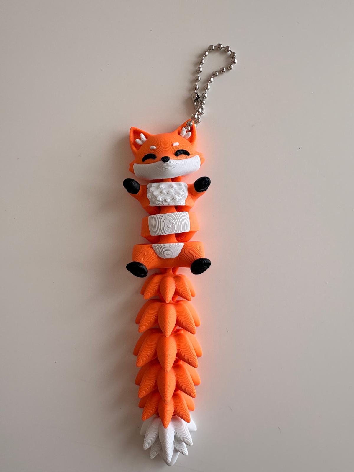 Porte-clé Raton Laveur Articulé – Bijou de Sac & Fidget Toy Kawaii