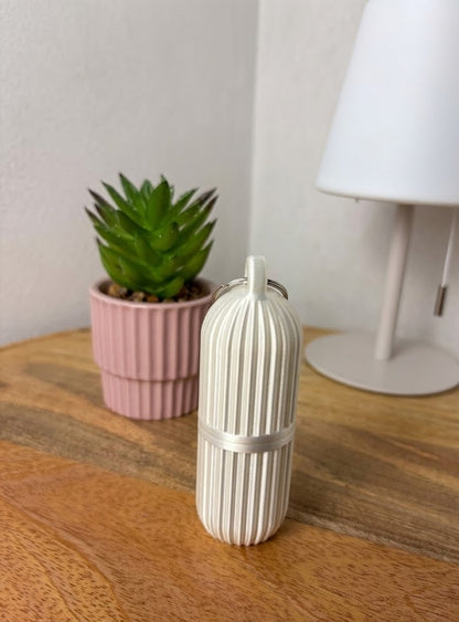 Étui Nomade "Capsule" – Porte-Clés Rangement pour Baume à Lèvres & Essentiels