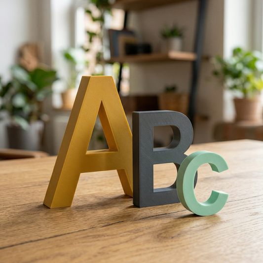 Lettre personnalisé 3D