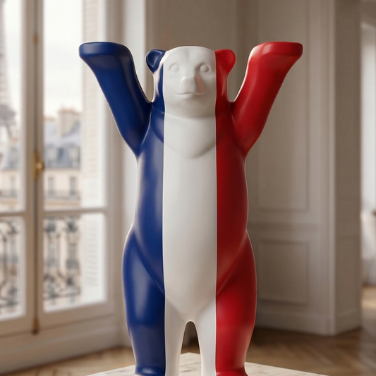 Ours Buddy Barchën drapeau Français