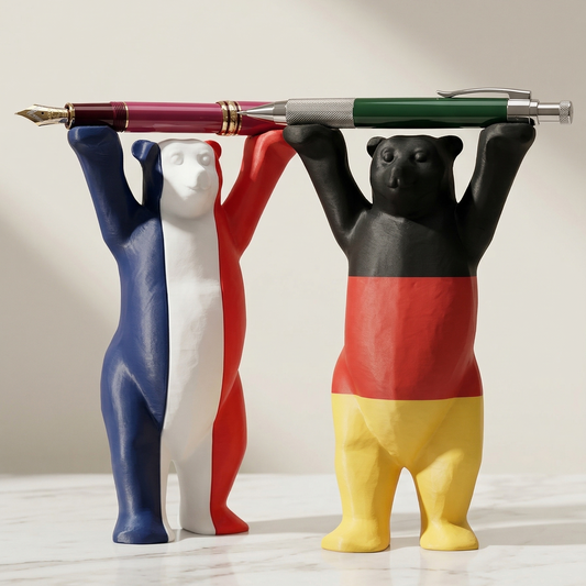 Lot Ours Buddy Bärchen (1 Allemand + 1 Français)