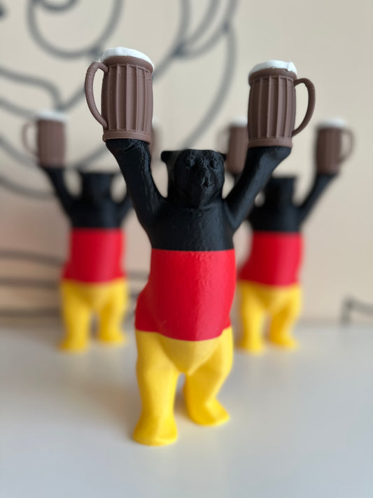 Edition limitée - Ours Buddy Barchën drapeau Allemand chope de bière