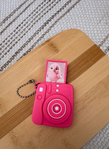 Porte-clés Appareil Photo Interactif – Mini Album Photo Personnalisé "Effet Instax"