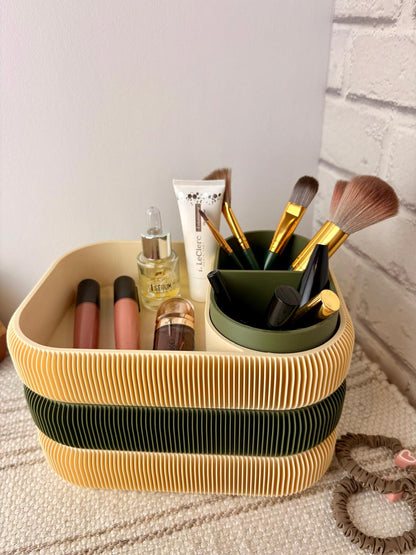 Organisateur Modulable – Rangement Design à Texture Plissée