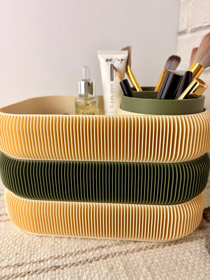 Organisateur Modulable – Rangement Design à Texture Plissée