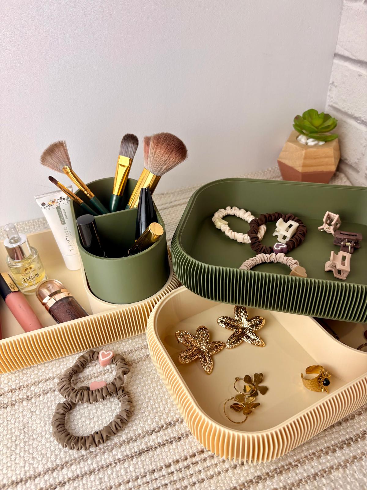 Organisateur Modulable – Rangement Design à Texture Plissée