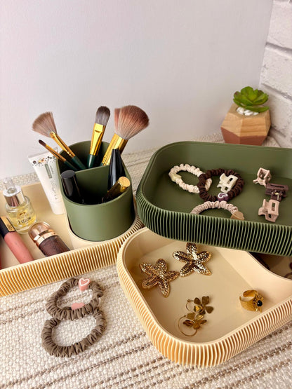 Organisateur Modulable – Rangement Design à Texture Plissée