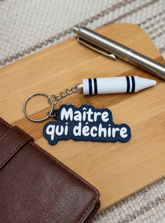 Porte-clé "Maître qui déchire" – Impression 3D avec Crayon Surprise
