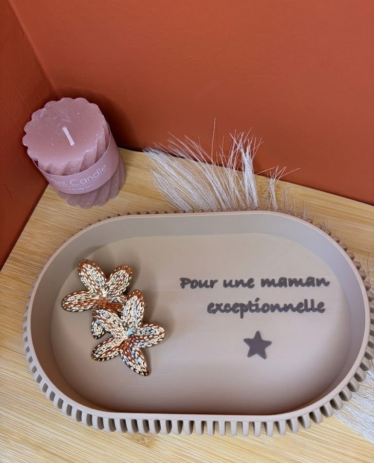 Vide-poche Ovale Personnalisé Gravé – Décoration Chic & Rangement Bijoux